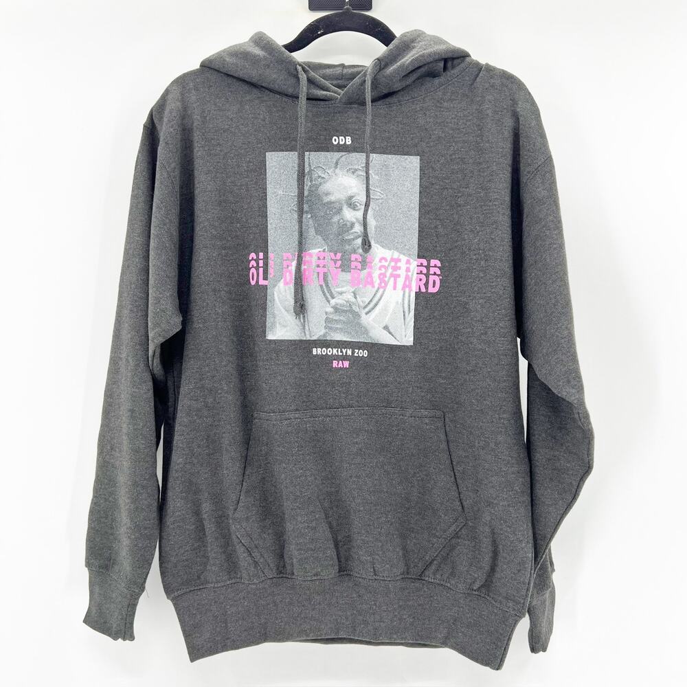 Urban Outfitters Unisex Dark Gray Ol' Dirty Bastard Hoodie Sweatshirt Top‎ Sz S